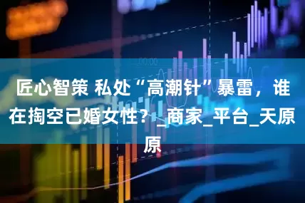 匠心智策 私处“高潮针”暴雷，谁在掏空已婚女性？_商家_平台_天原