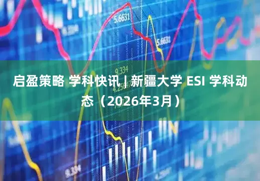 启盈策略 学科快讯 | 新疆大学 ESI 学科动态（2026年3月）